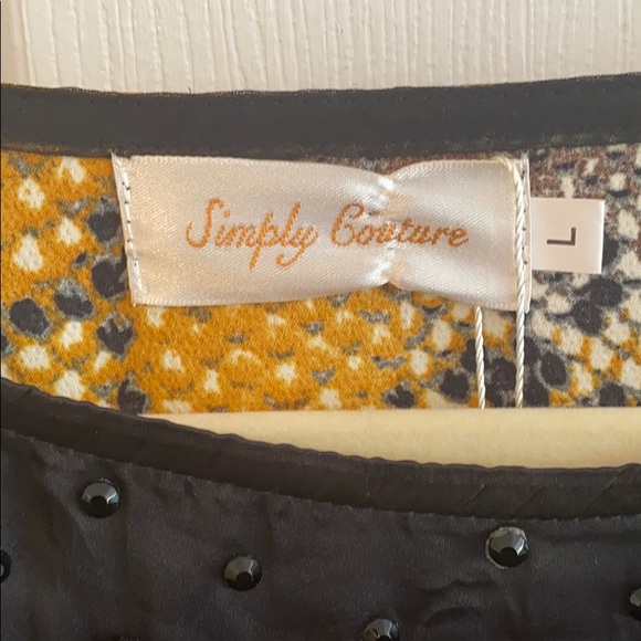 Simply Couture L NWT Animal print tunic top - Picture 2 of 9